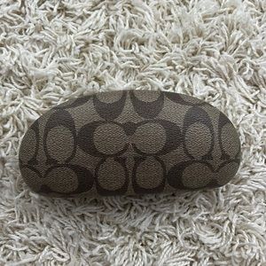 Coach sunglasses case with dust cloth